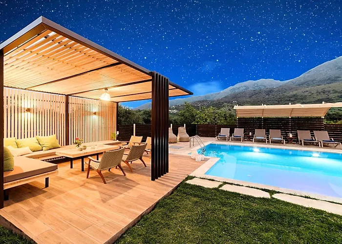 Cretan Sunrise Villa Heated Pool